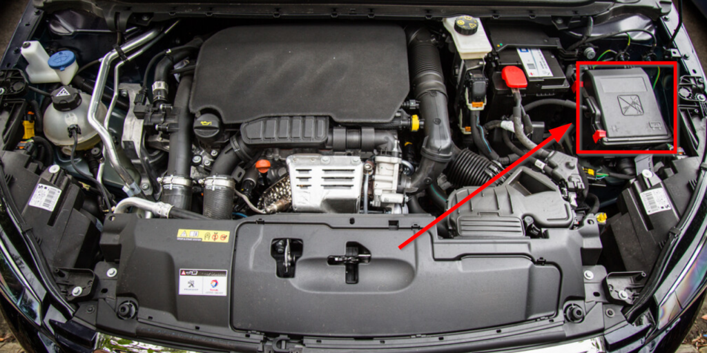 Fusibles compartiment moteur Peugeot 308