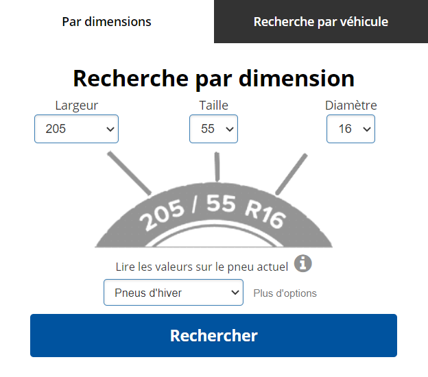 Recherche pneus 123pneus.fr