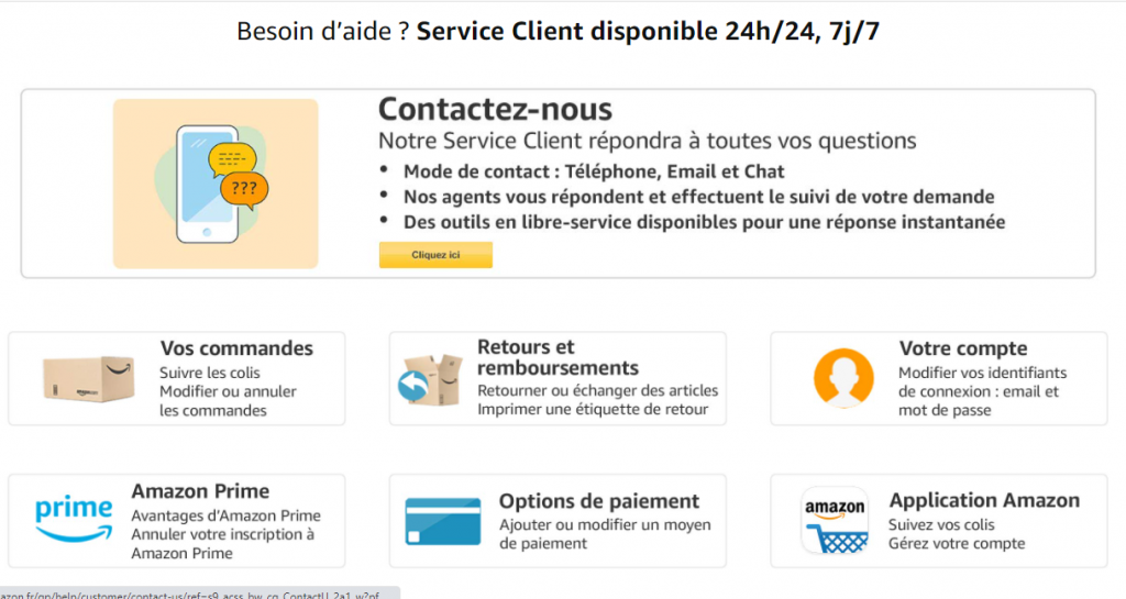 Service client Amazon