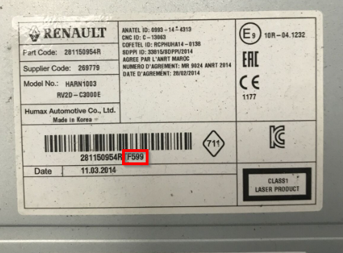 Ford-Sony-num-serie