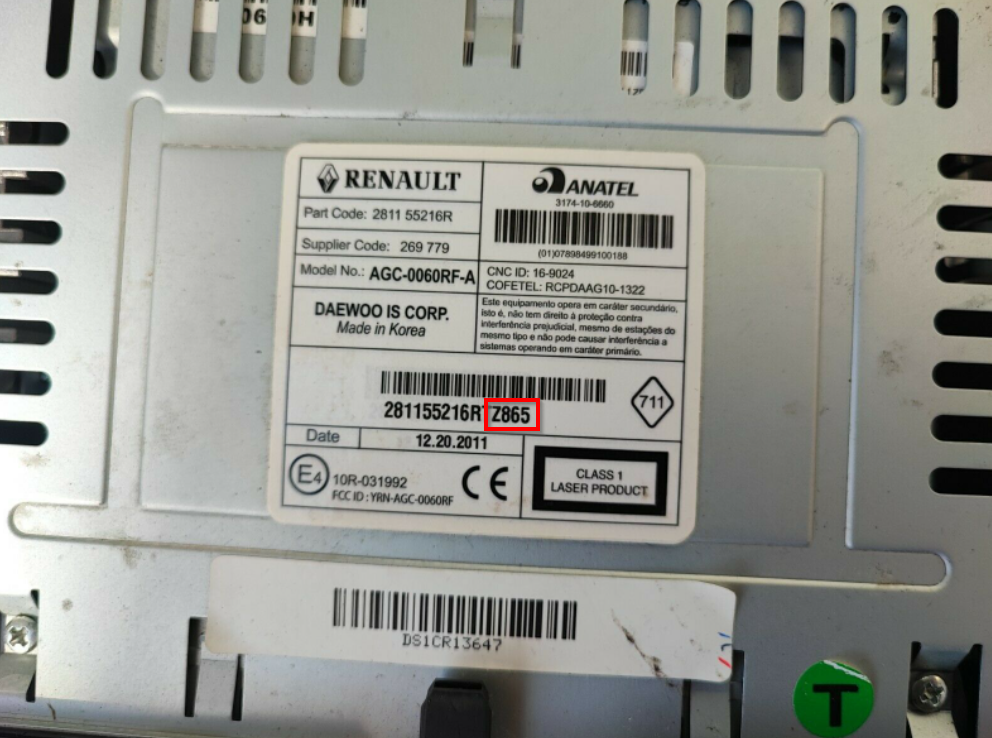 Ford-Sony-num-serie