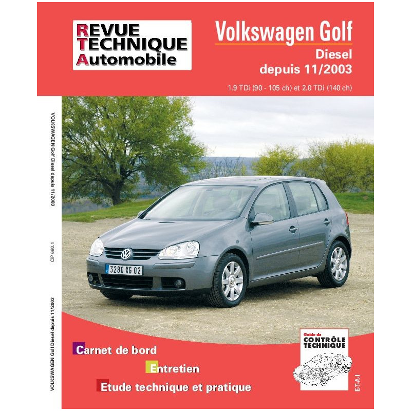 Où trouver la Revue Technique Automobile de la Golf 5 (1K) ?